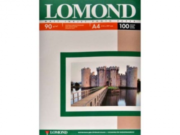 Фотобумага Lomond для струйной печати Односторонняя, Матовая A4, 100л./90г.