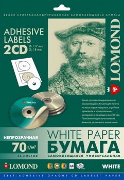 Наклейка на CD-диски Lomond Self-Adhesive CD Labels