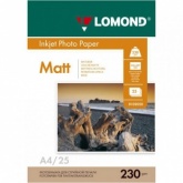 Фотобумага Lomond для струйной печати Односторонняя, Матовая A4, 50л./230г.
