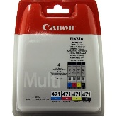 Картридж Canon 471 BK/C/M/Y для Pixma мультипак